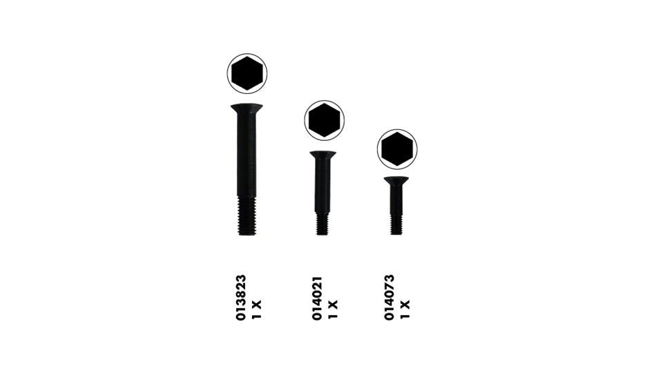 Hunting Match64 action screws with hex key heads, set of 3 screws, for hunting rifles